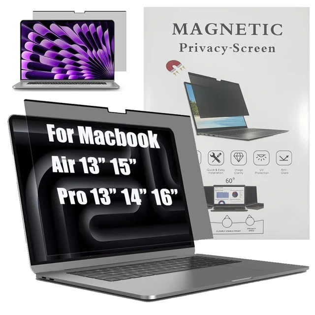 For Macbook Monitor Privacy Screen Protector For Macbook Air 13.6 inch M5M4 For Macbook Pro 14 M5 Chip 2026 For Laptop Accessory