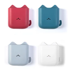 

Wall Mounted Organizer Storage Box Remote Control Mounted Mobile Phone Plug Wall Holder Charging Multifunction Holder Stand 1PC
