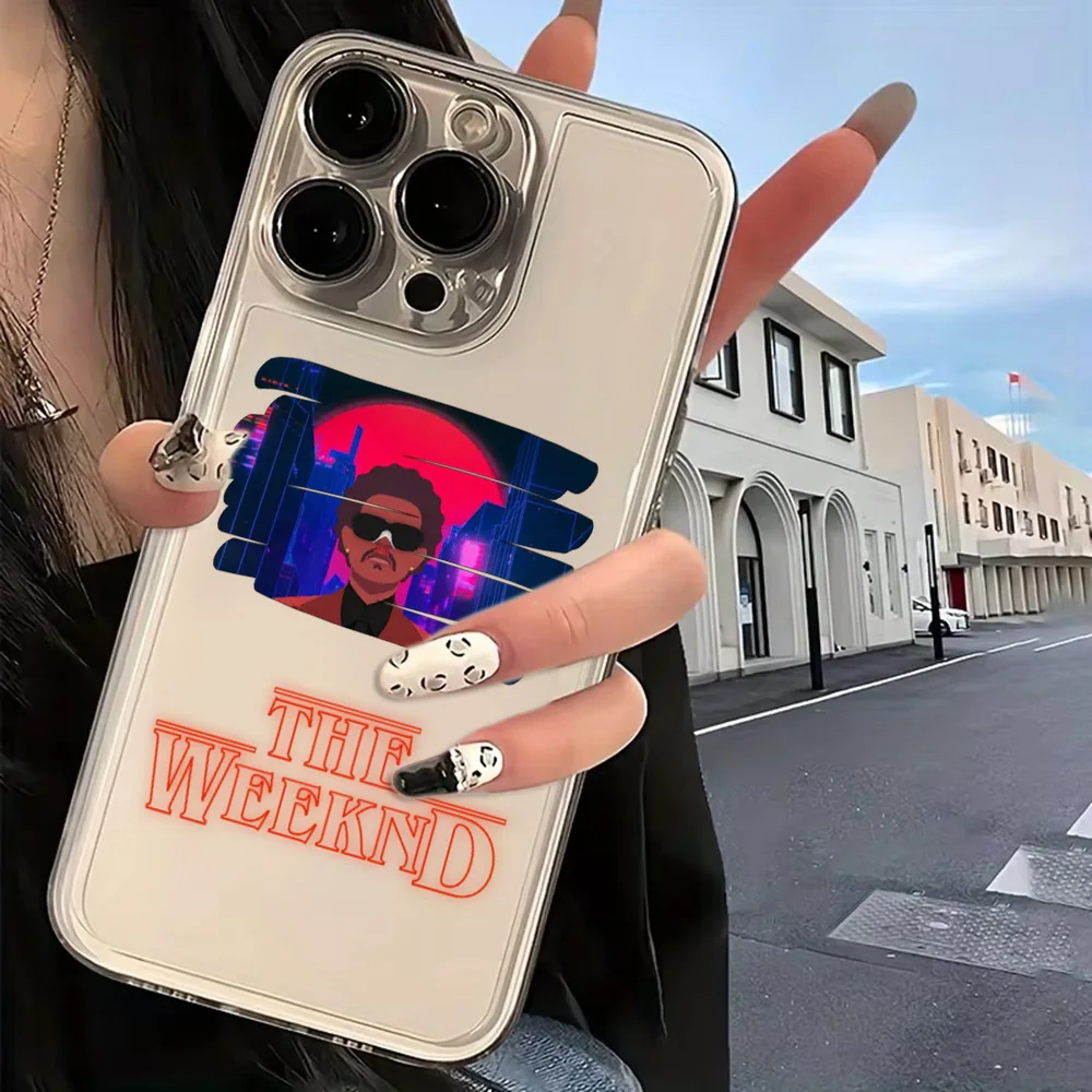Clear TPU Back Cover with The Weeknd XO Design Phone Case