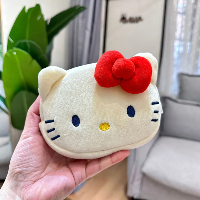 

Sanrio Plush Coin Purse Cute Cartoon Hello Kitty My Melody Pochacco Plush Pencil Case Cosmetic Bag Plushies Toy Girl&Child Gifts