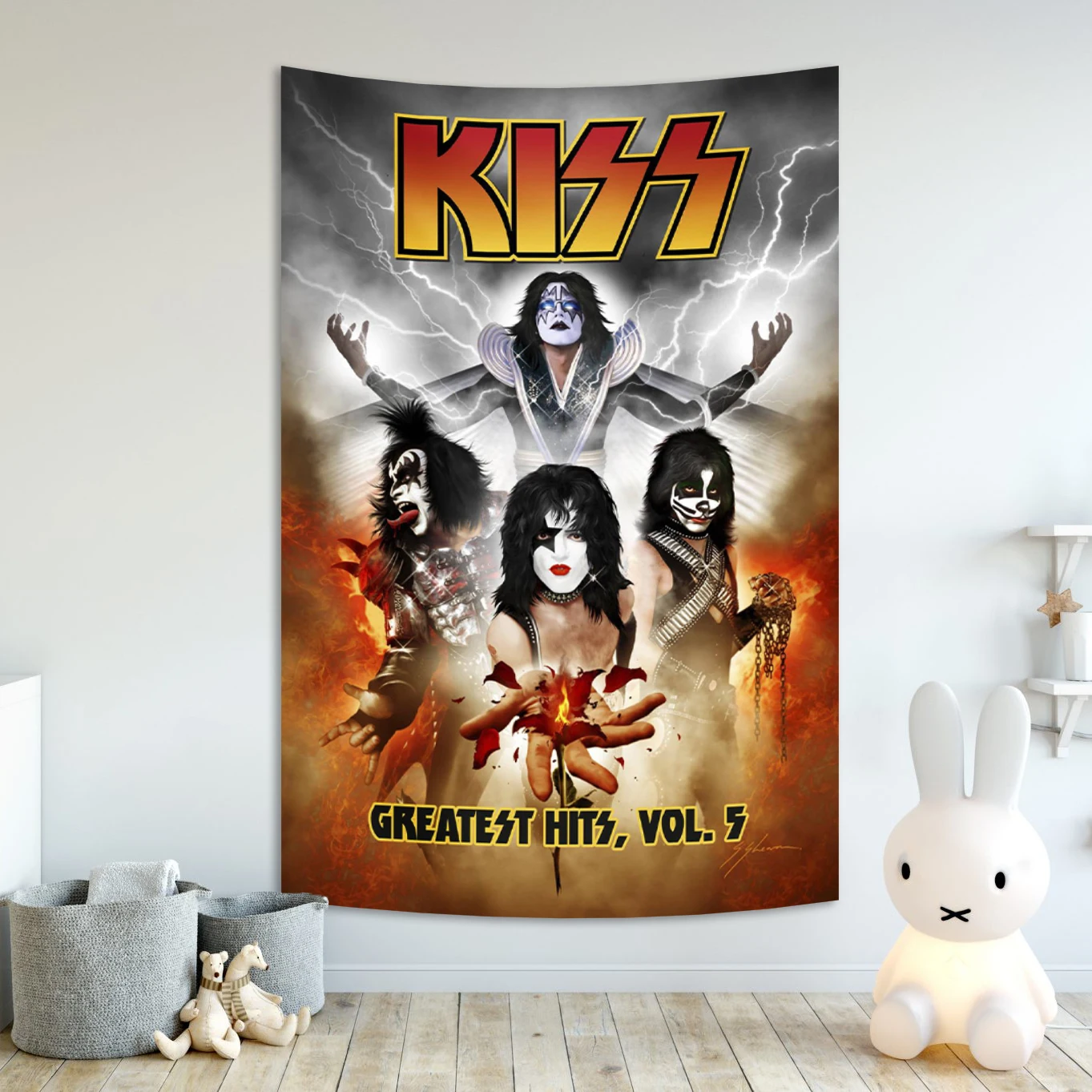 2024年最新入荷 KISSロゴタペストリー
