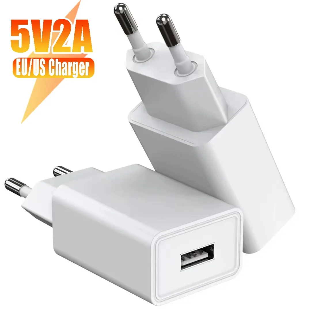 USB Charger 5V 2A Power Adapter Travel Universal Mobile Phone Chargers For iPhone Samsung Xiaomi Redmi EU/US Wall Charging Plug