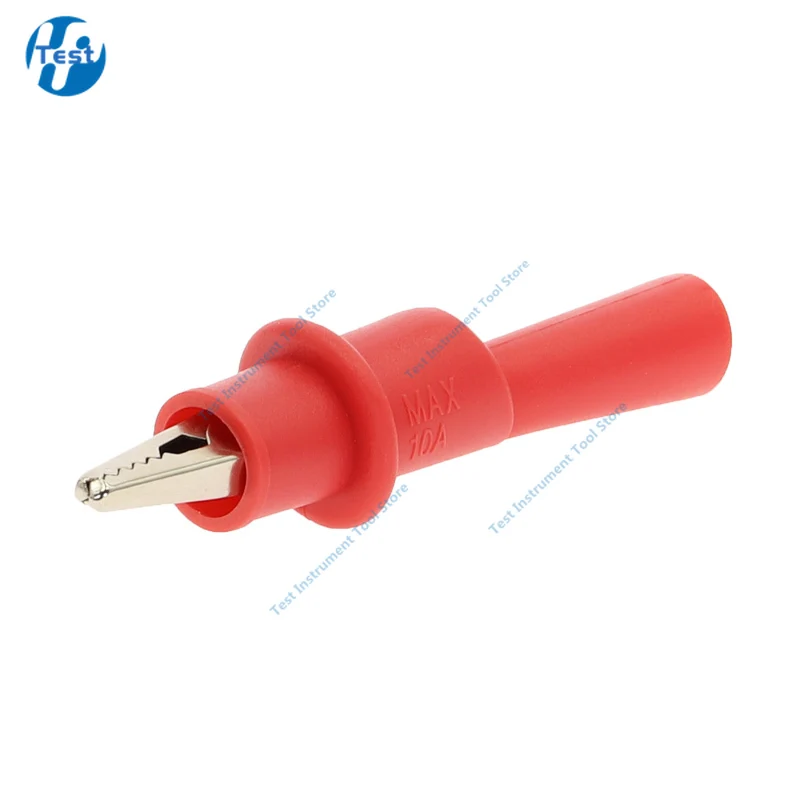 Alligator Test Clip Clamp 2pcs (1 Pair) For Multimeter Tester Probe 10A
