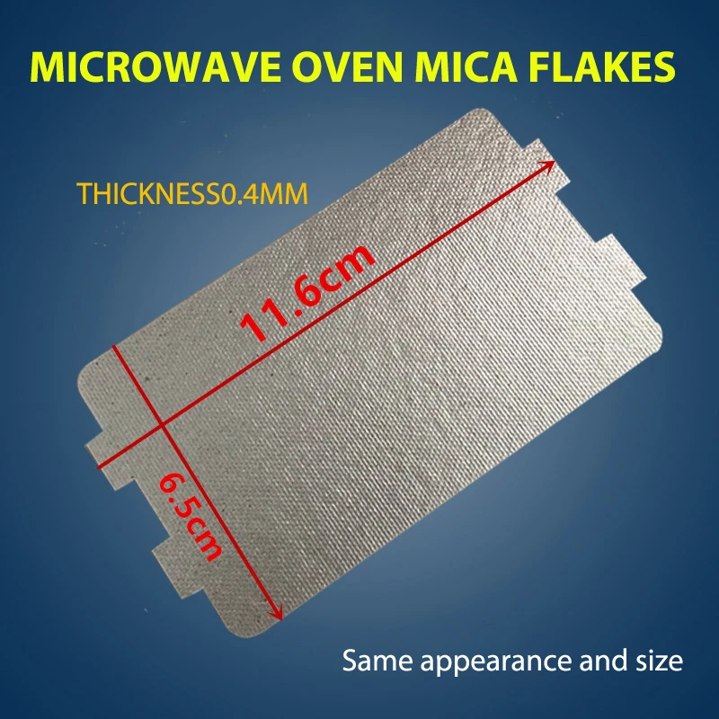 Description Picture 2 of item5Pcs Microwave Oven Mica Plate Sheet 116*64 MM Replacement Part For Midea N05 20 Accessories For Household Appliances