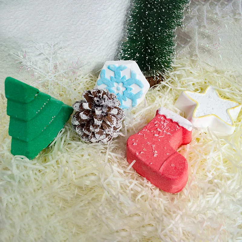 

Christmas gift bath salt ball bubble bath ball moisturizing skin essential oil salt bath ball explosion oil control exfoliation