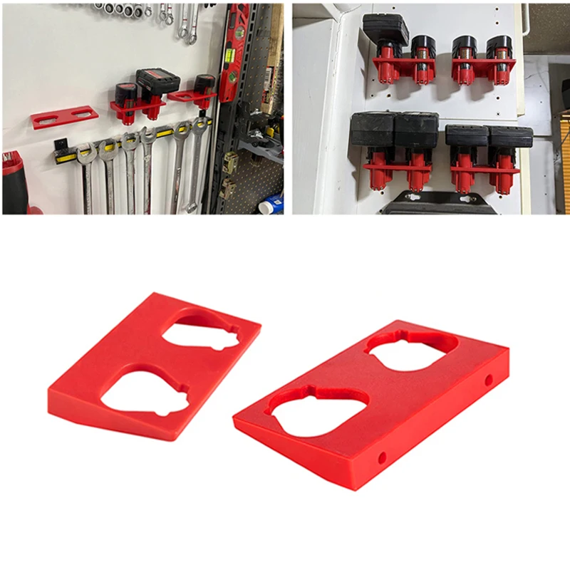 1/2 Pz Per Milwaukee 12V Batteria E Portautensili Kit Montaggio A Parete Rack Tools Batterie Staffa Fissa Con Viti