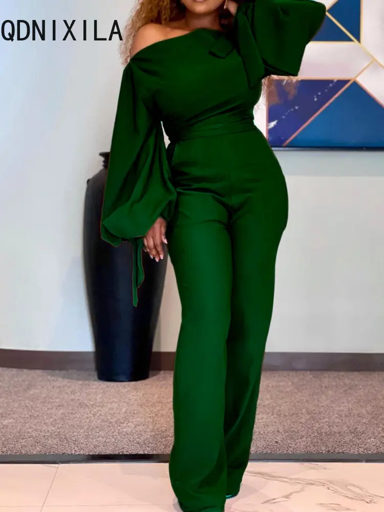 

Jump Suits for Women Off Shoulder Casual High Waist Wide Leg Jumpsuit Bodysuit Elegant Party Party Outfits for Women Overalls