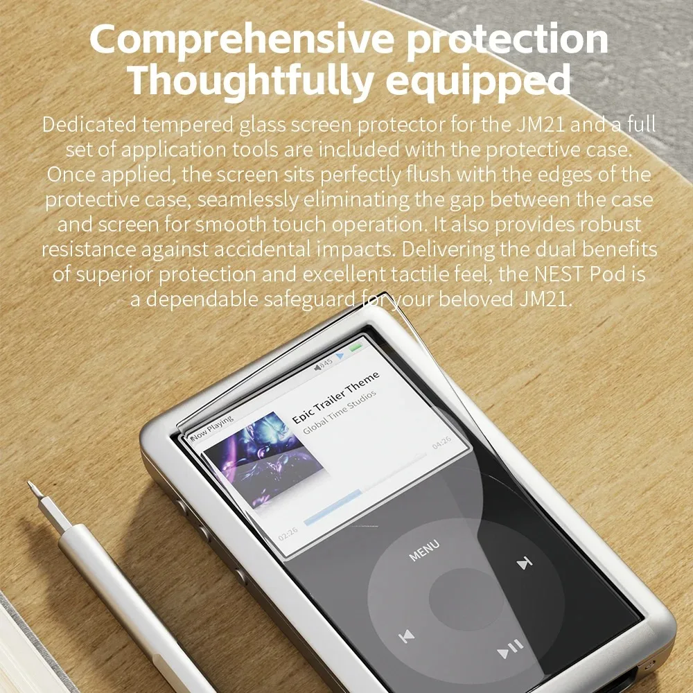 FiiO NEST POD JM21 플레이어용 보호 케이스 충격 방지 DAP 디지털 오디오 슬리브 커버 프리미엄 보호 쉘 액세서리
