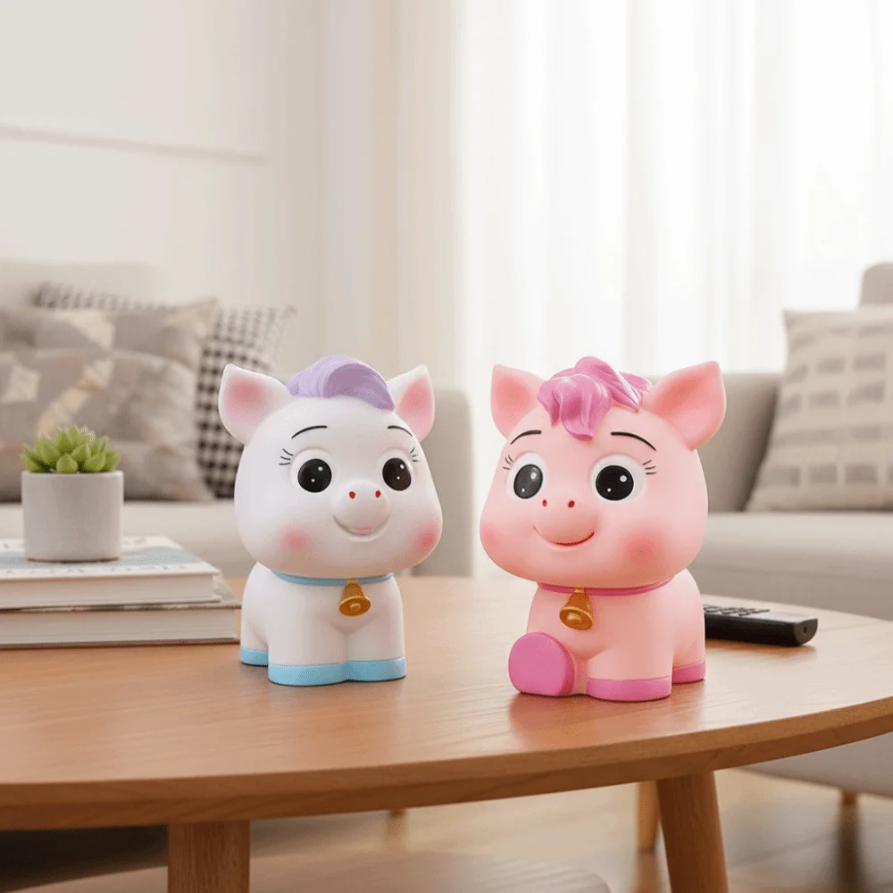 Practical Unbreakable Horse Money Jar Good Luck Decorative Coin Saving Box Cute Animal Piggy Bank Adult