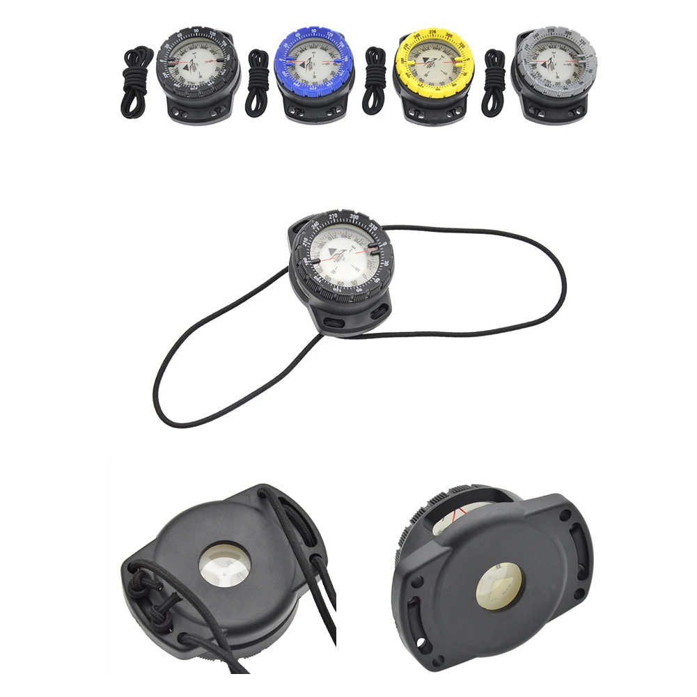 Description Picture 5 of itemBungee Cord Compass Underwater 50m Diving Waterproof Scuba Luminous Diving Watch