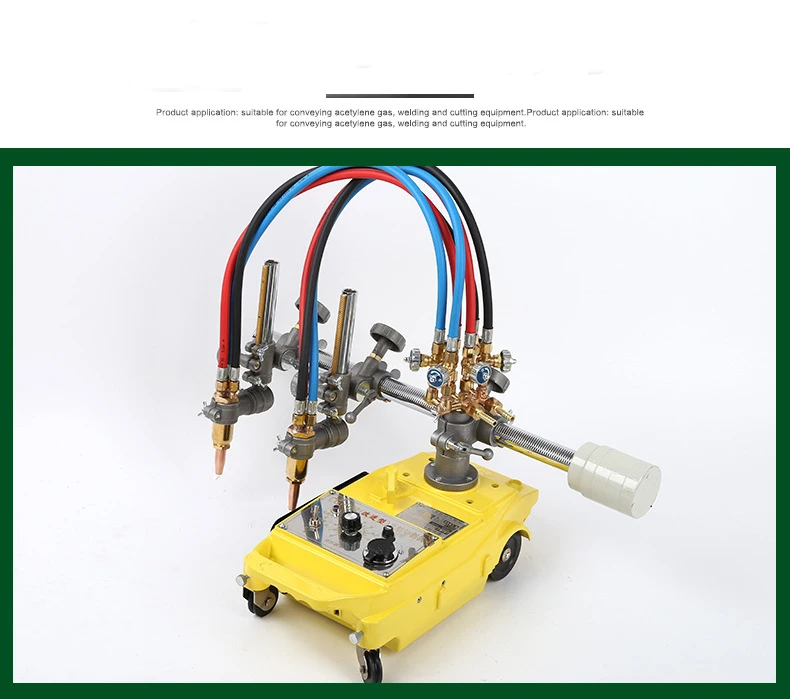 220V Semi-automatic Gas Cutting Machine Flame Cutting Machine With Double Gun