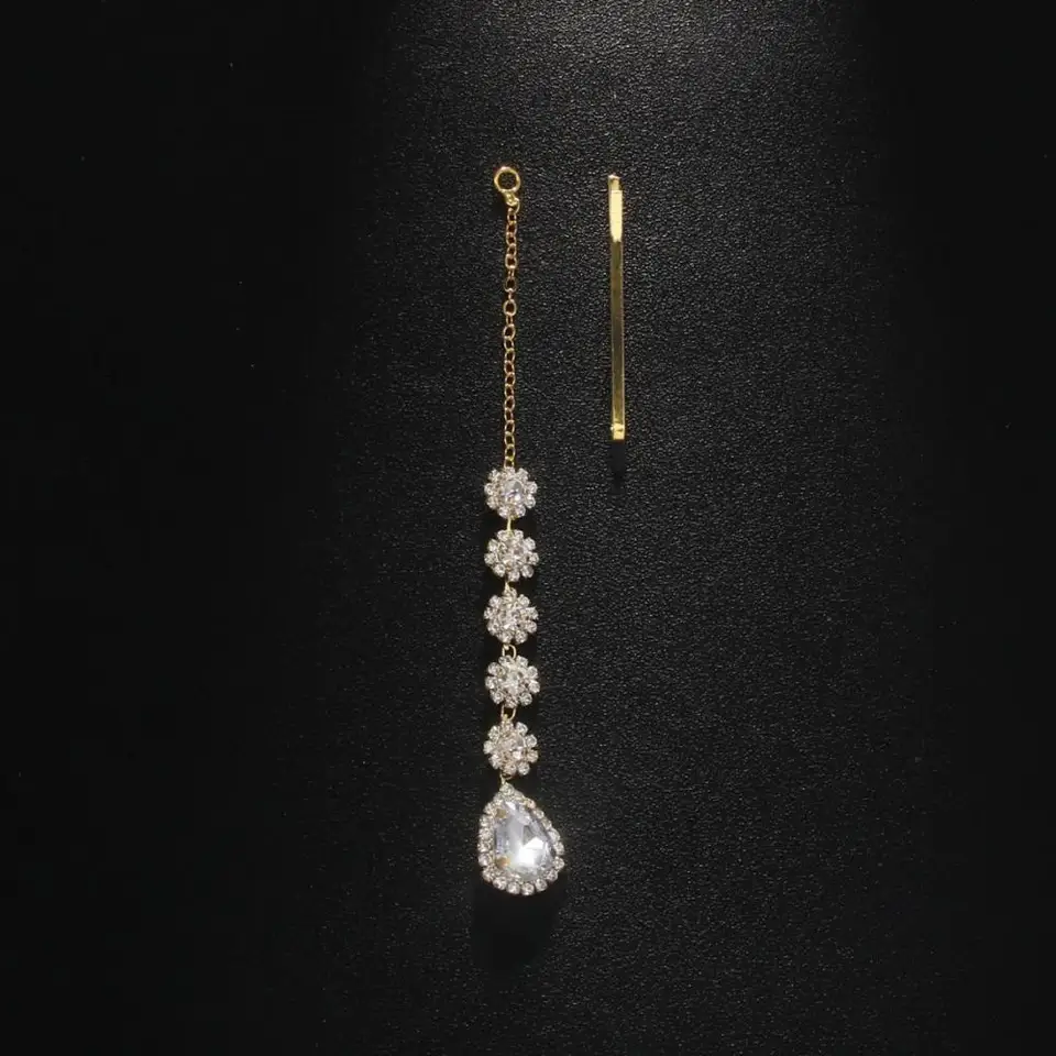 Vintage Teardrop Forehead Chain Maang Tikka Jewelry