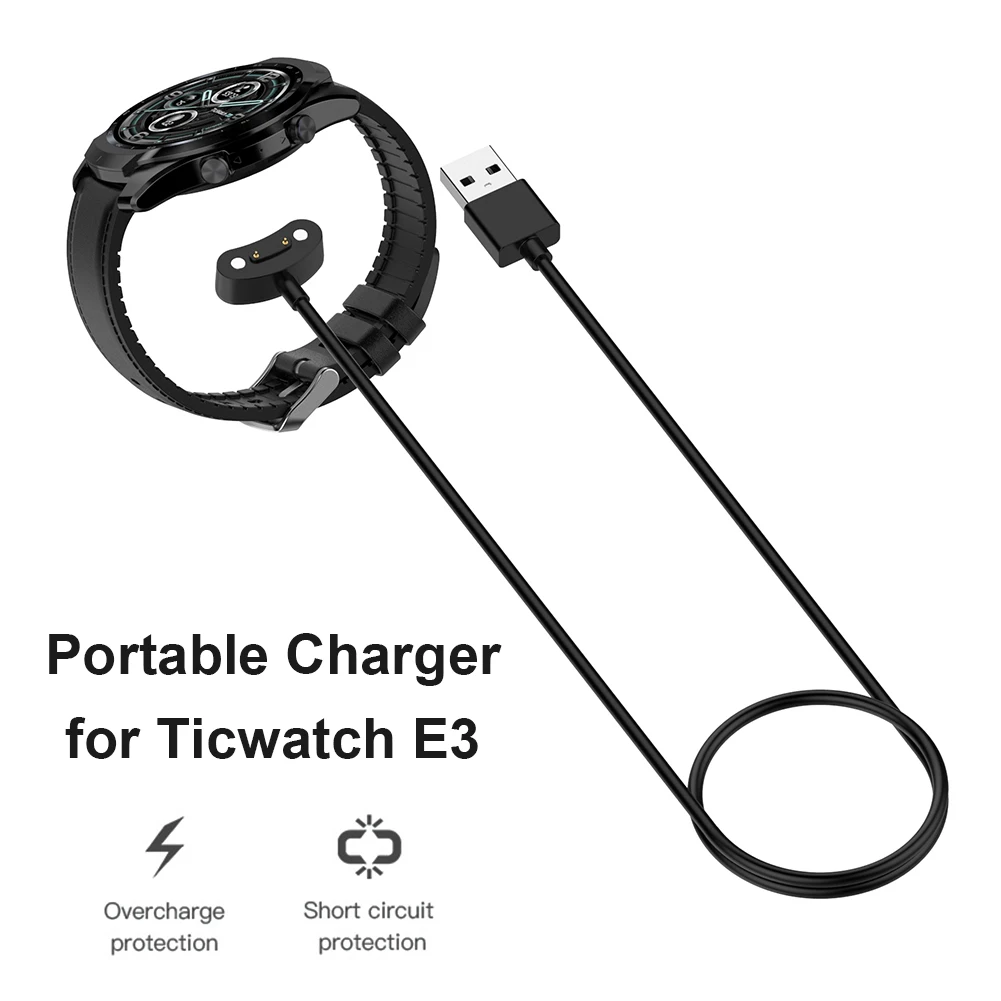 Ʈ ġ  ̺, USB  Ŭ ũ ̺, Ticwatch E3 Pro3 Pro3 LTE  ũ ũ, 1m