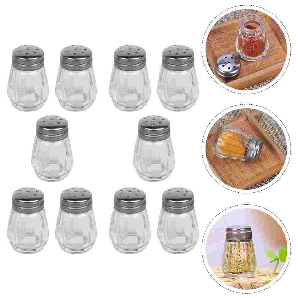 

Mini Salt Shakers Kitchen Glass Condiment Bottles Pepper Bottles BBQ Seasoning Containers Coffee Bean Storage Container