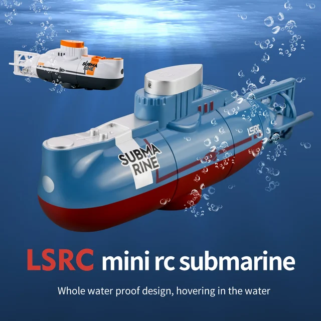 Mini RC Submarine Ship 6CH RC Submarine Model Diving Boat Remote Control Rechargeable Toy Boat Submarine Ship Electric Toy 1