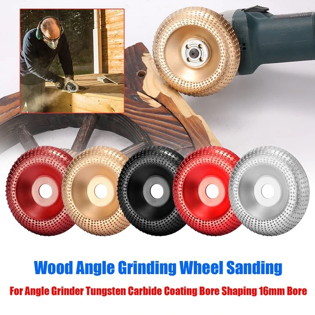 Smerigliatrice angolare disco per lucidatura lavorazione del legno mola  disco levigatura utensile abrasivo per intaglio del legno - AliExpress
