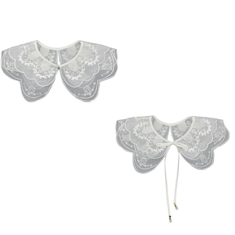 

Lace Collar Decorative Embroidery Spread False Collar Rose Collar