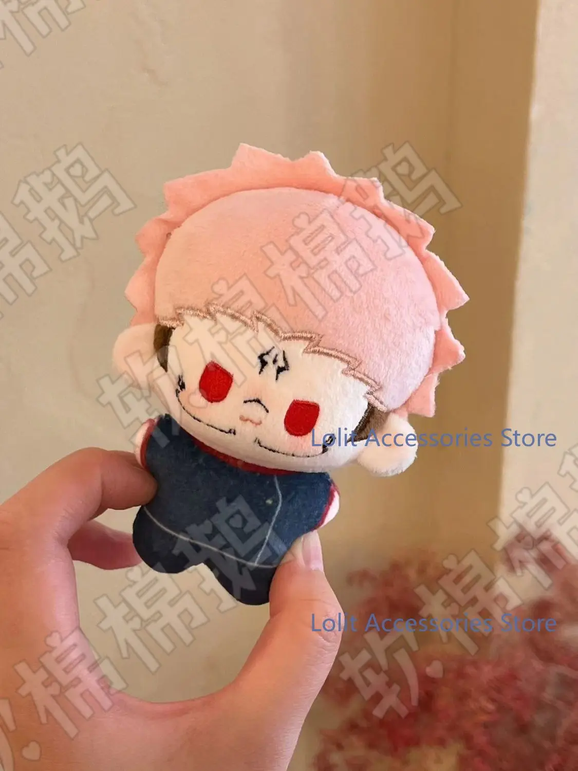Jujutsu Kaisen Ryomen Sukuna Anime Printed Nunu Body Cotton Padding Cosplay 10CM Plush Doll Pendant Backpack Plushies Keychain