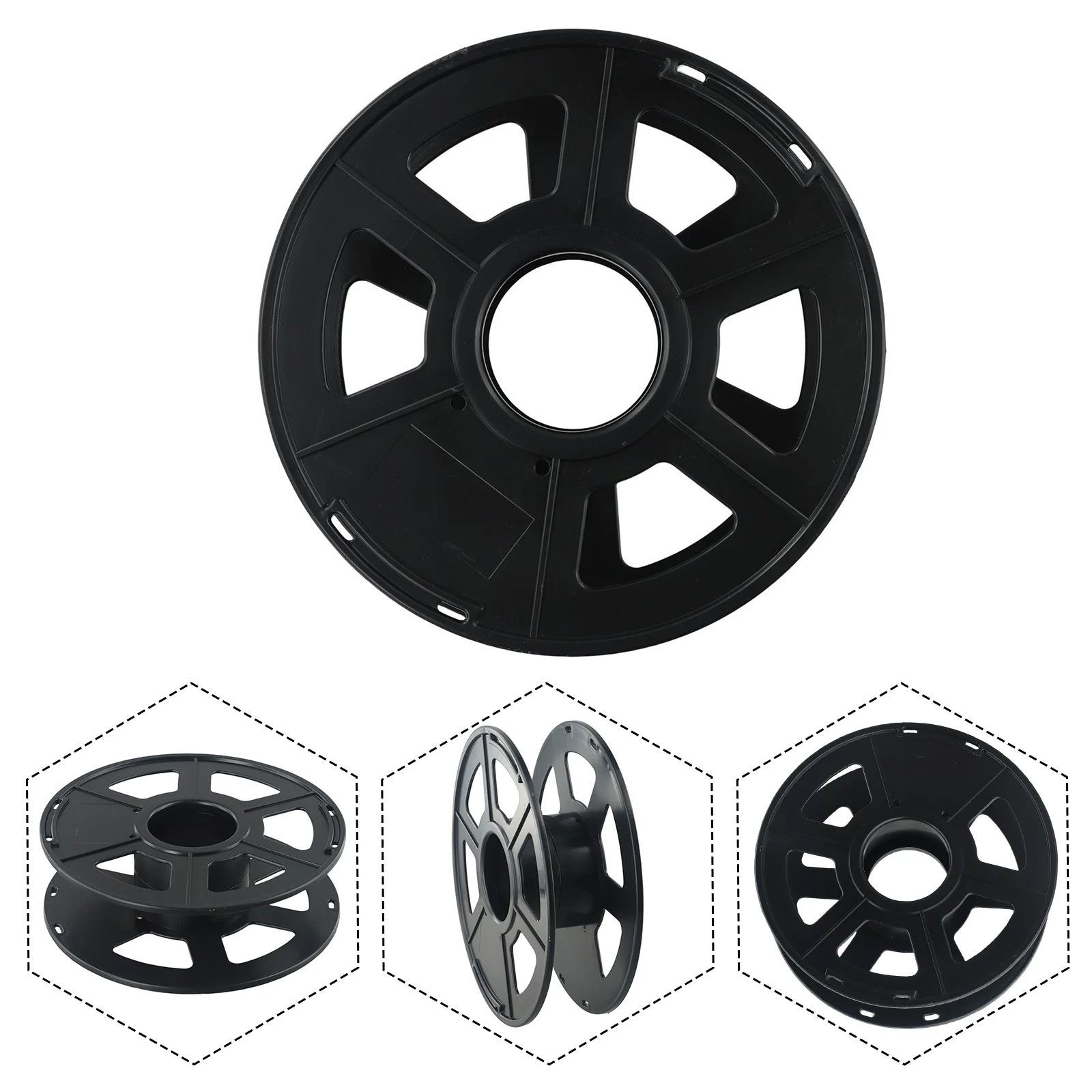 Cable Wire Wrap Reel Drum For Christmas Party Lamp Rope Leads Portable Plactic Filament Storage