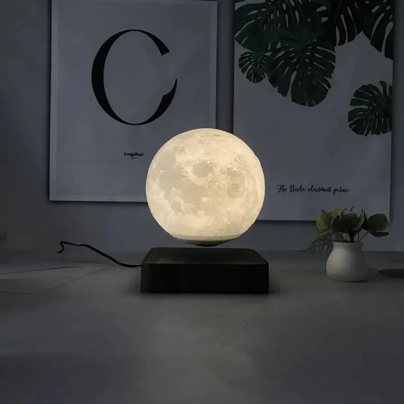 Levitating Luna Maglev Moon Lamp 3D printing Moon 14cm 18cm
