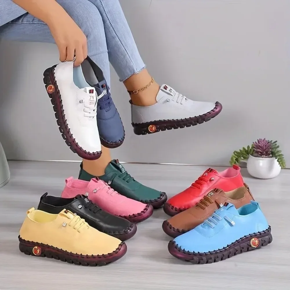 Flat Shoes Women Sneakers 2024 New Women Designer Shoes Lightweight Women Casual Sneakers Ladies Platform Shoes Zapatos De Mujer