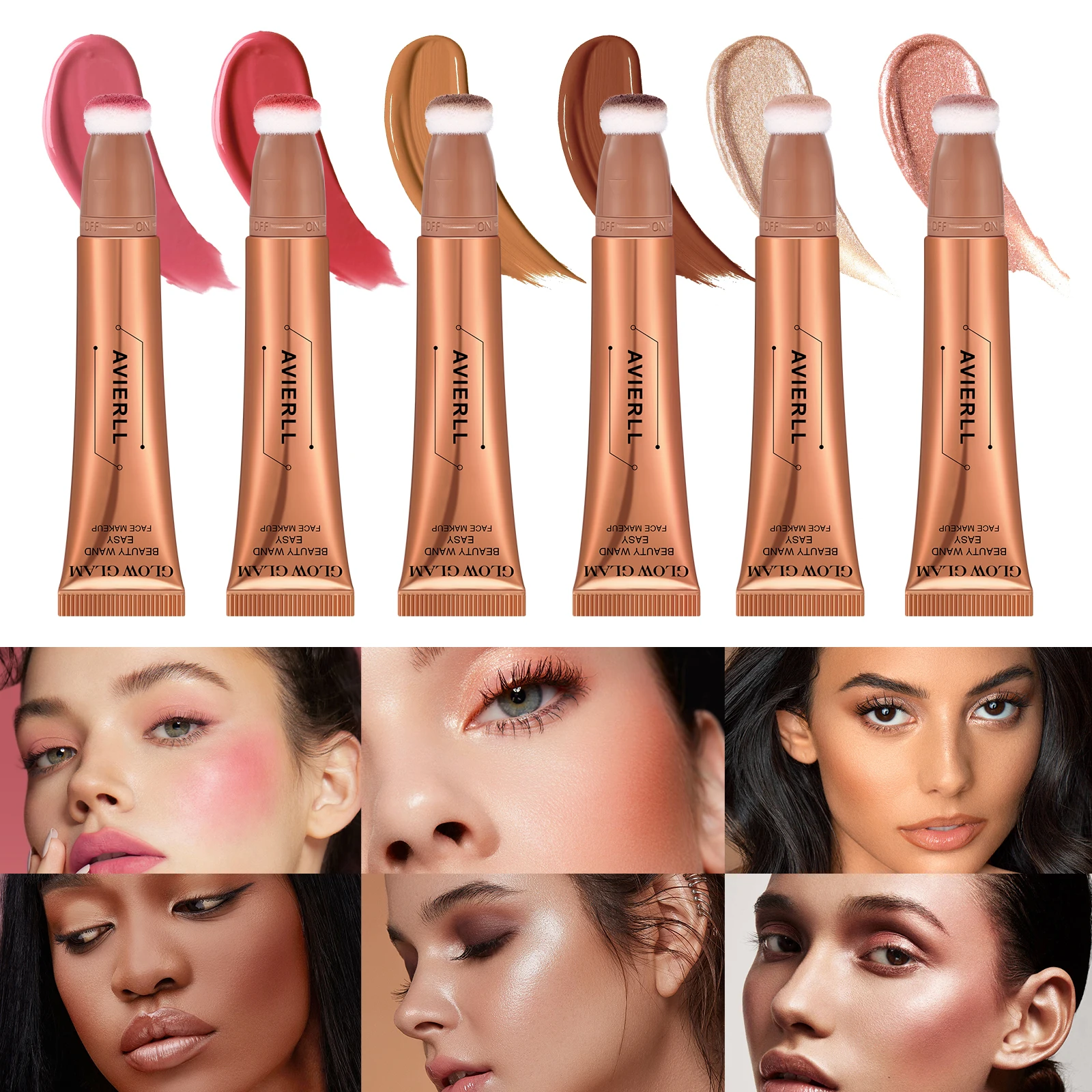 3-in-1 Cream Makeup Highlight Contour Conceal 0.63oz/1pc