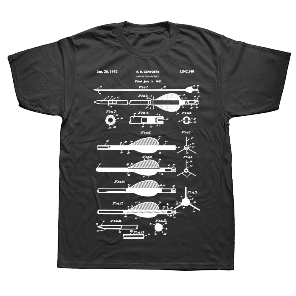 Mens Shirts Print Archery Bow Hunting Tee Shirts Bow Arrow Tshirt