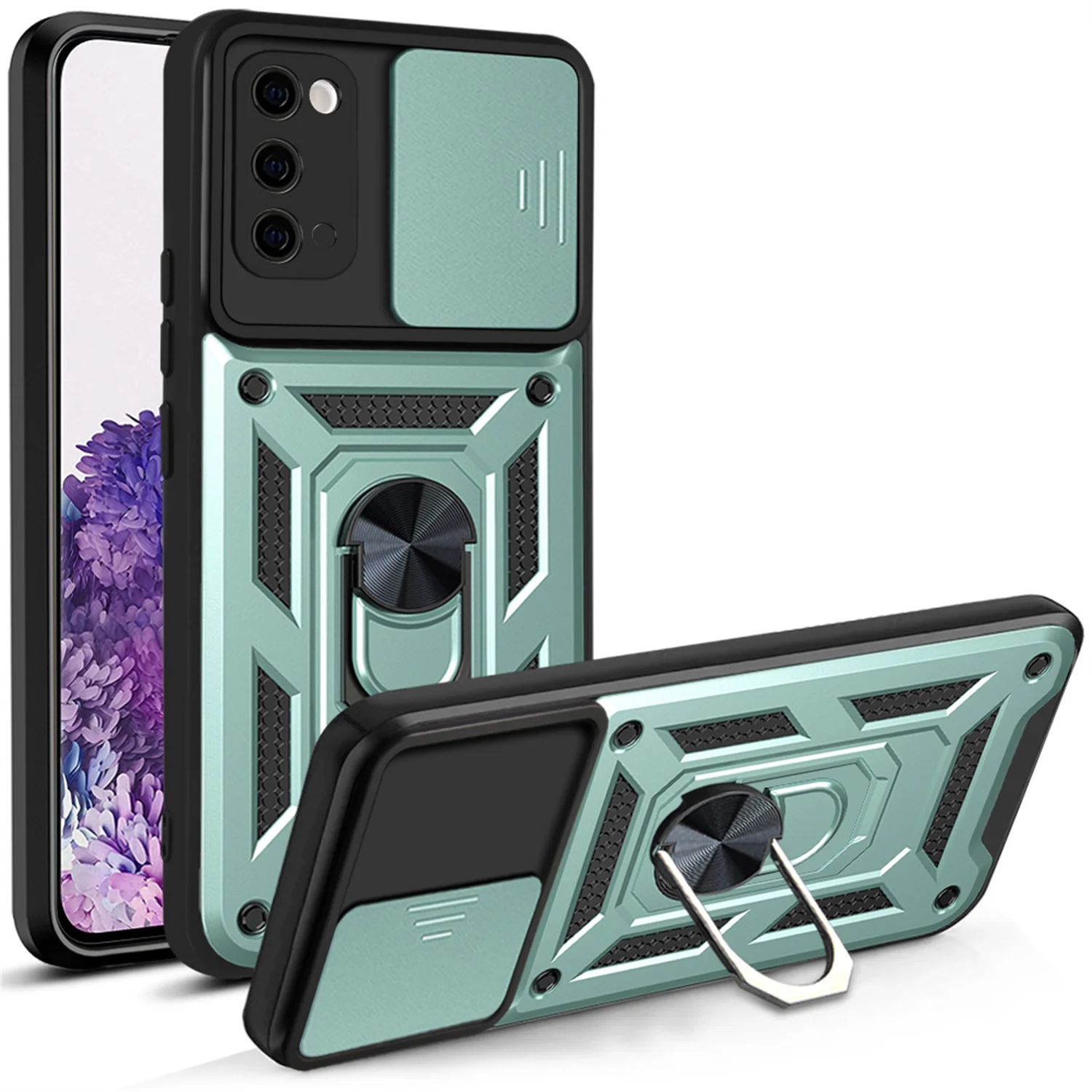 Shockproof Armor Phone Case with Car Holder – Enhanced Protection