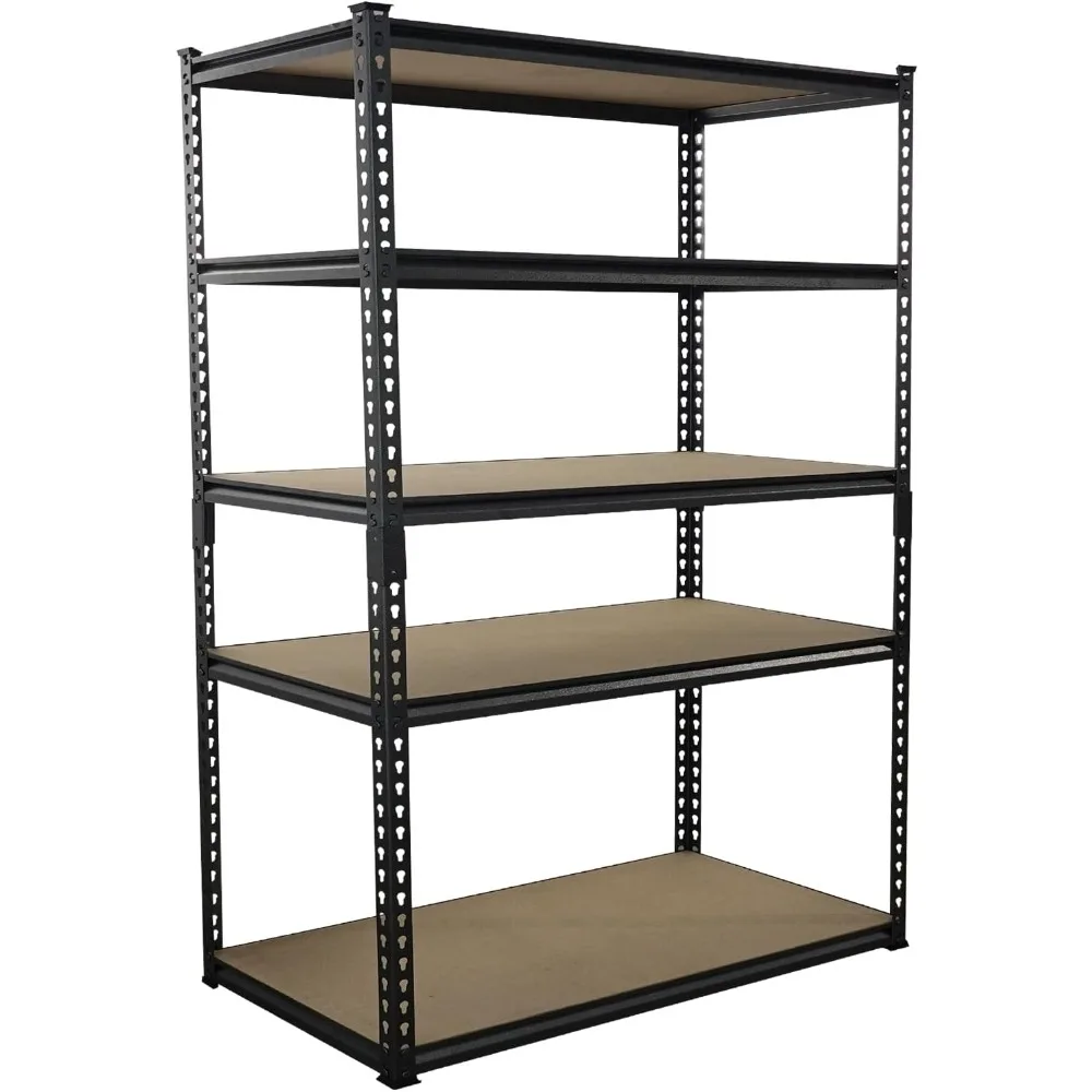 5-Tier-Z-Shaped-Storage-Rack-Metal-Shelving-Unit-Heavy-Duty-Shelves-for ...