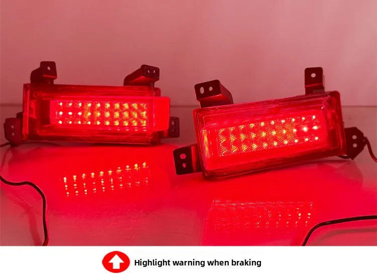 For Great Wall Haval 2nd Generation Dargo 2023-2026 Car Rear Bumper Light Reflector Driving Brake Light Dynamic Turn Signal Lamp detail image 9
