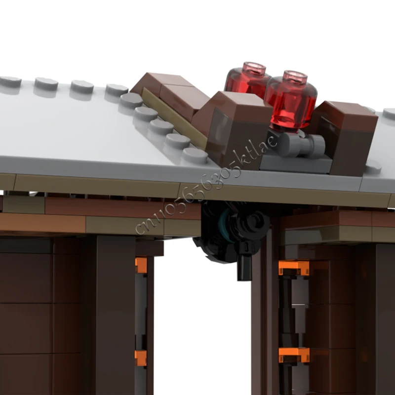 238 PCS MOC 클래식 철도역 빌딩 블록 모델 어린이 교육 조립 소년 소녀 장난감 생일 창조적 인 선물