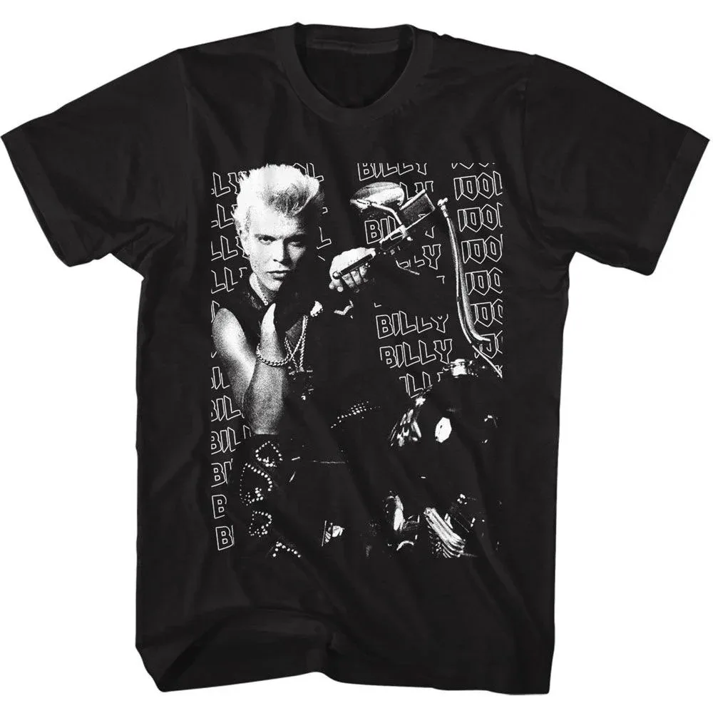 Billy Idol Billy Idol Motorcycle Photo T-shirt Size S-4xl High-end Luxury Is for Both Men and Women Top Y2k Summe Hot Sale 2026