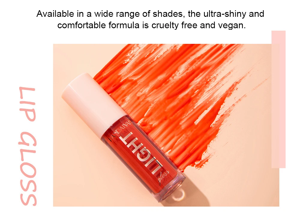 Lip Gloss Set - 6 PCS Long-Lasting Liquid Lip Stains with Mirror