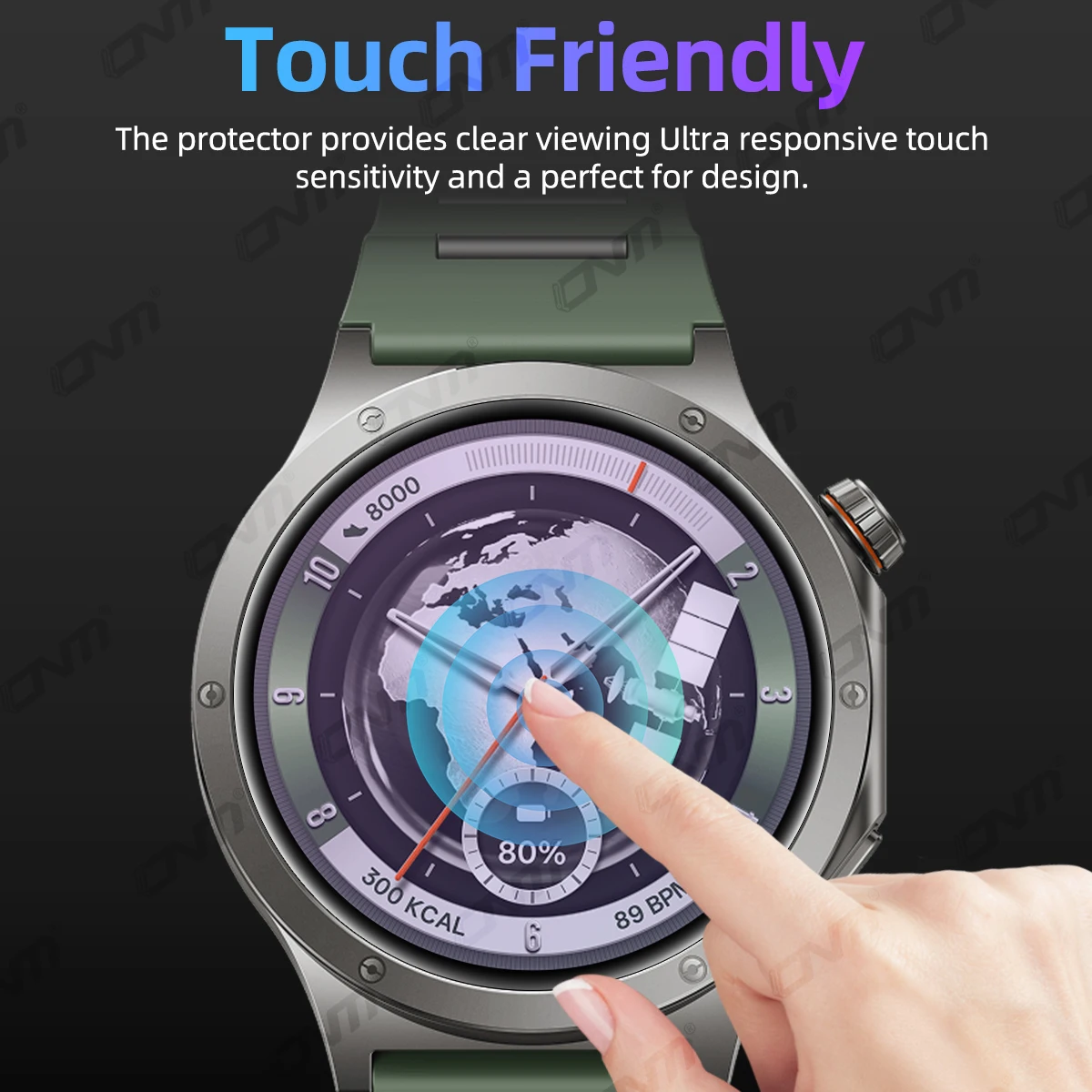 Ultra-HD Full Coverage 3D Screen Protector for Smartwatch - Anti-Scratch Protective Film