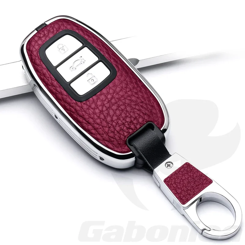 

New Zinc alloy Leather Car Key Case Cover for Audi A1 A3 8V A4 B8 B9 A5 A6 C7 A7 A8 Q3 Q5 Q7 S4 S6 S7 S8 R8 TT Shell Holder
