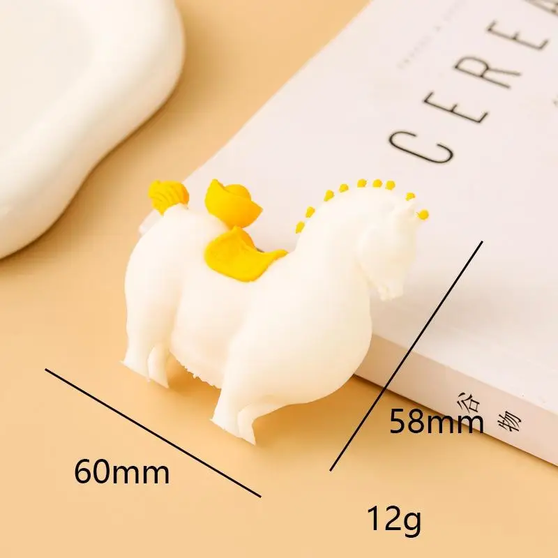 3D Printing Horse Animals Mini Model 2026 New Year Desktop Ornament Creative Pony Home Desk Office Car Decoration Kids Gift