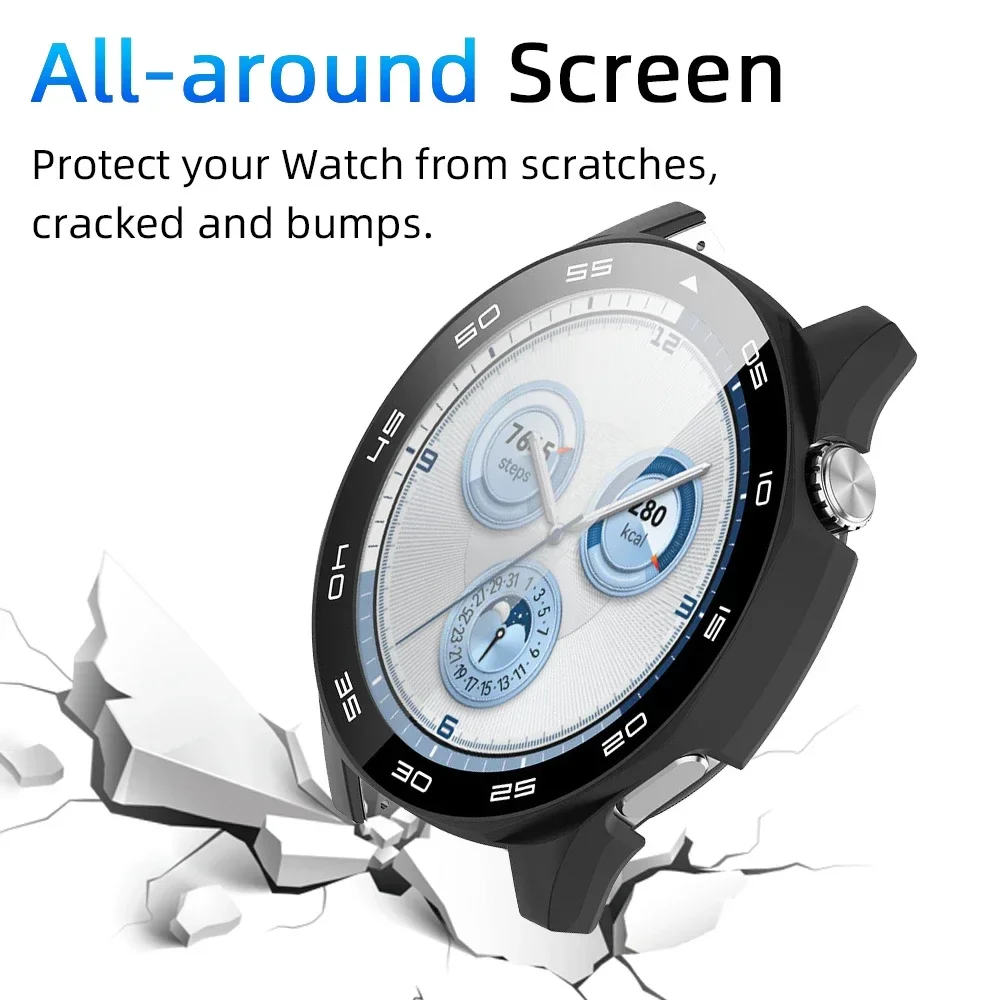 Durable 360° Full Coverage PC Case with HD Glass Film