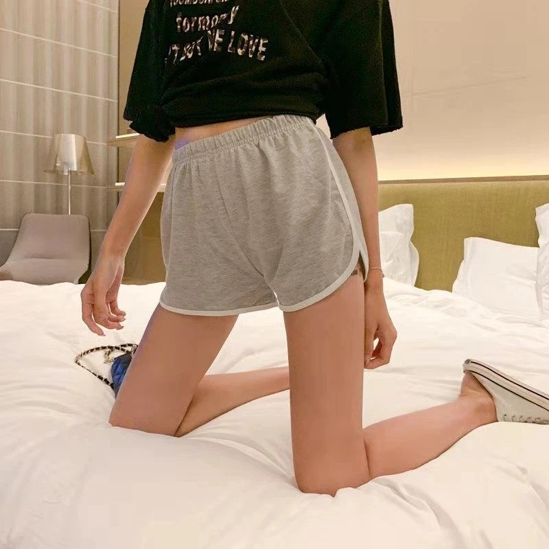 

Women Home Leisure High Waist Shorts Hip Wrap Sports Hot Pants Straight Tube Loose Pants Female Wear Out 2023 Summer New