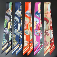 Brand Design Twill 100% Silk Scarf Luxury Fashion Scarf Women Foulard Skinny Bag Scarves New Hot Neckerchief Hair Headband