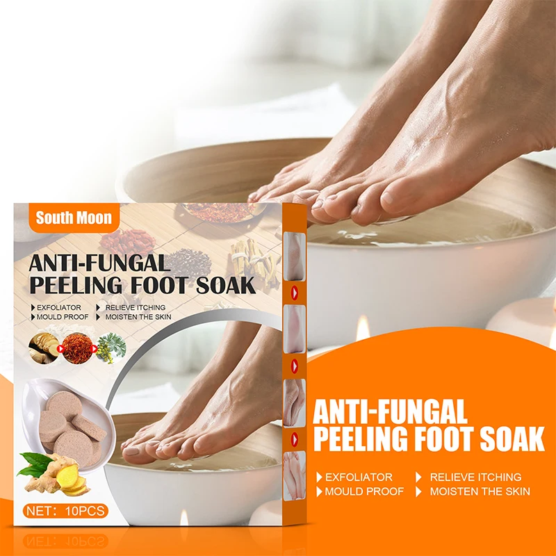 Effervescent Tablets AntiFungal Paeeling Foot Soak SPA Ginger Foot Soaking Tablets Herbal Foot