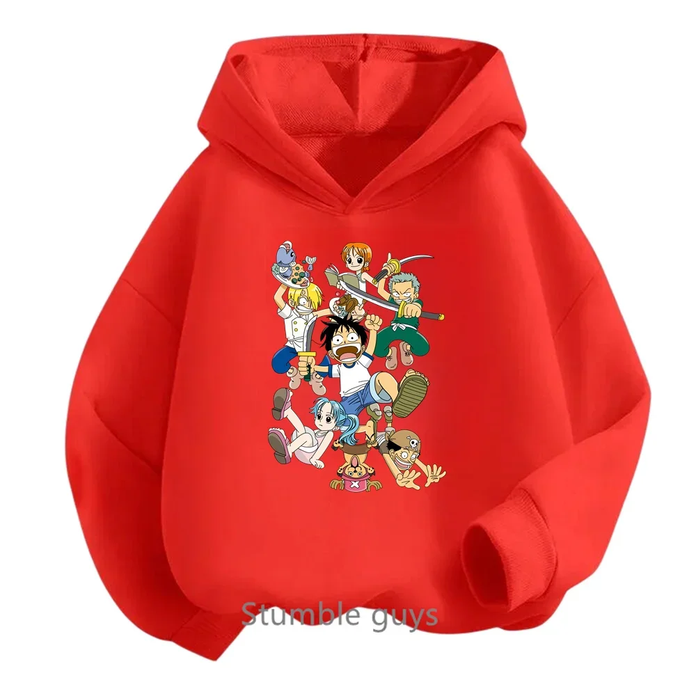 thumbnail image 1 of Sudadera con capucha de Anime One Pieces, ropa para niños, ropa para primavera y otoño para niñas, sudadera con dibujos animados de Luffy Zoro, traje para adolescentes, camisetas con capucha de Sonic, 1 of 5