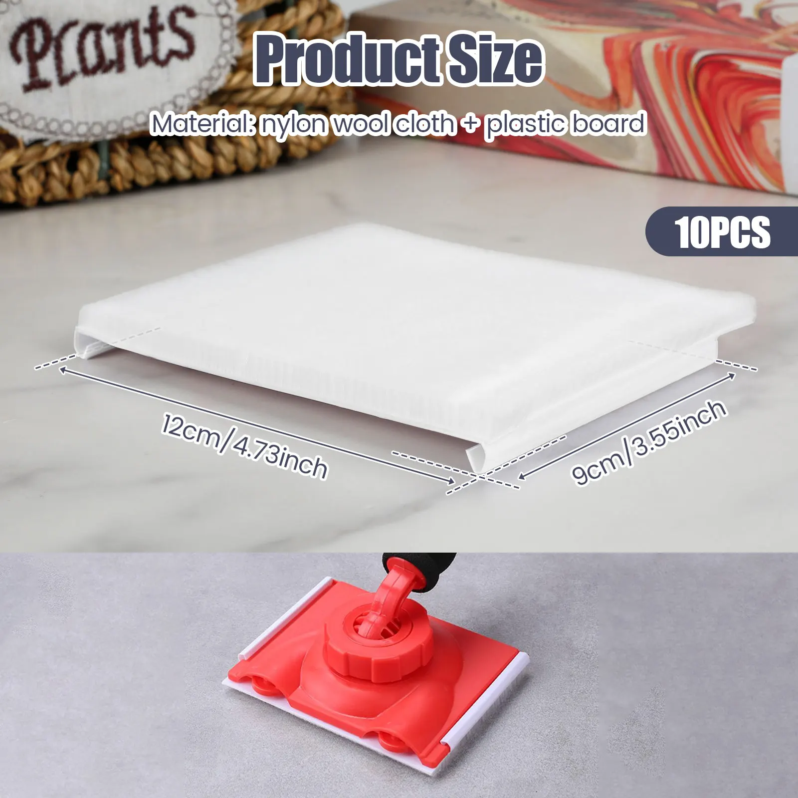 10/20pcs Paint Edge Trimmer Pad Wall Corner Pad Painter Replacement Pad Refills for Paint Edger Tool Wall Painting