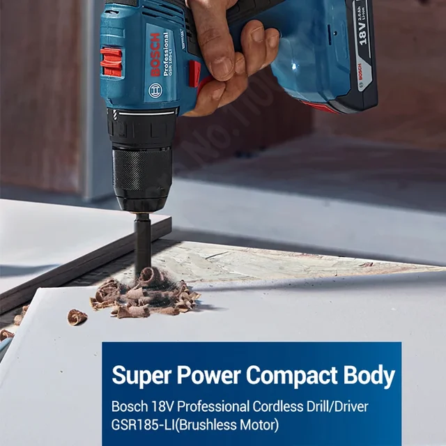 다양한 작업에 활용되는 BOSCH GSR 185-LI 무선 드릴 드라이버