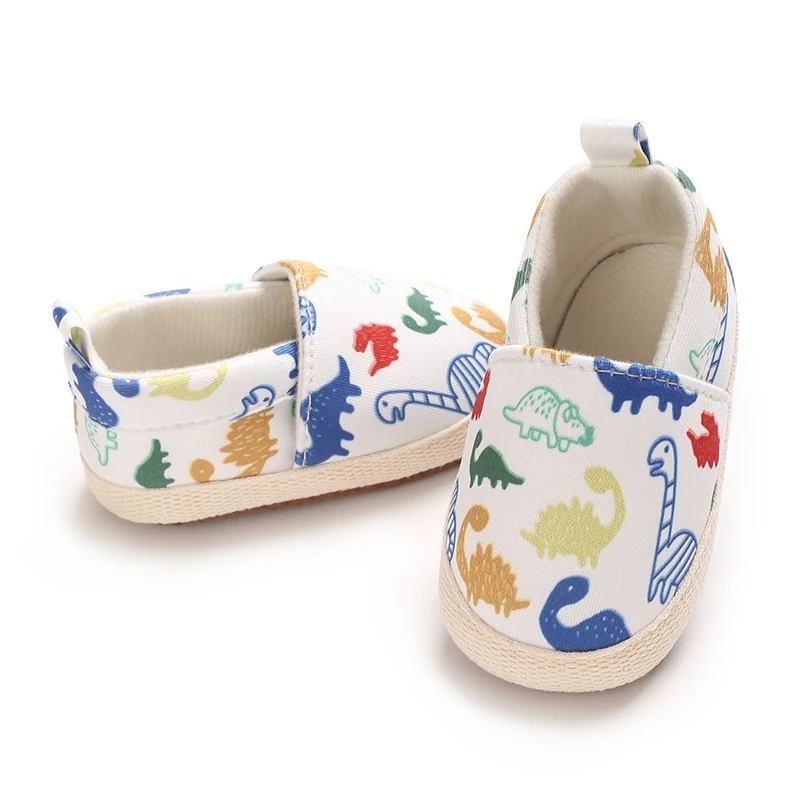 Newborn Baby Cartoon Graffiti Casual Canvas Sole Anti Slip Baby Shoes First Walking Children's Shoes