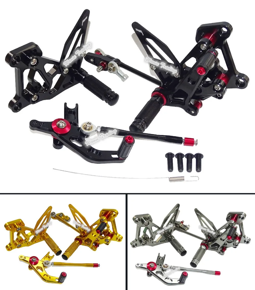 Vendita Pilota Regolabile Posteriore Imposta Rearset Pedane Poggiapiedi Pioli Per Mv Agusta F3 Brutale Dragster 675 800 2012 2013-2015