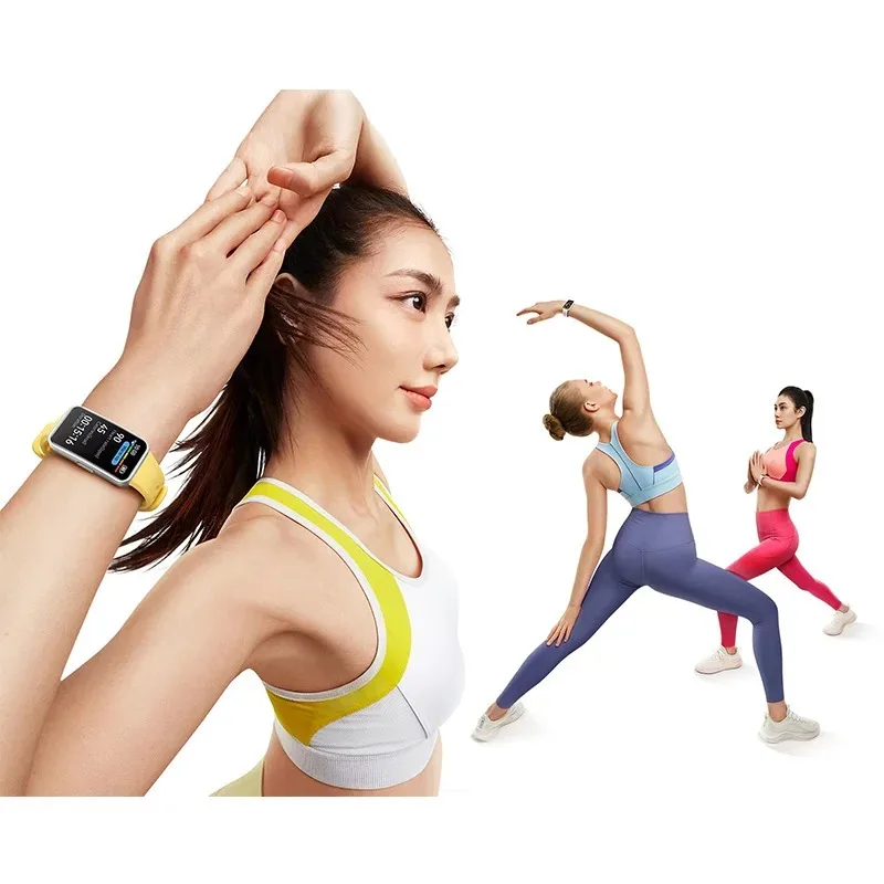 화웨이 밴드 9 건강 트래커, 8.99mm 초슬림 14g 경량 디자인, 플루오로엘라스토머 스트랩, 스트레스 모니터링, 고속 충전