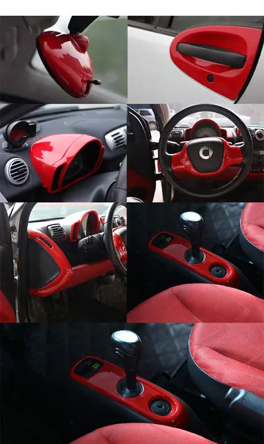 Adesivo Per Pannello Cambio Smart Fortwo 451 Brabus 2007-2014 - Decorazione Auto Impermeabile - Foto 8