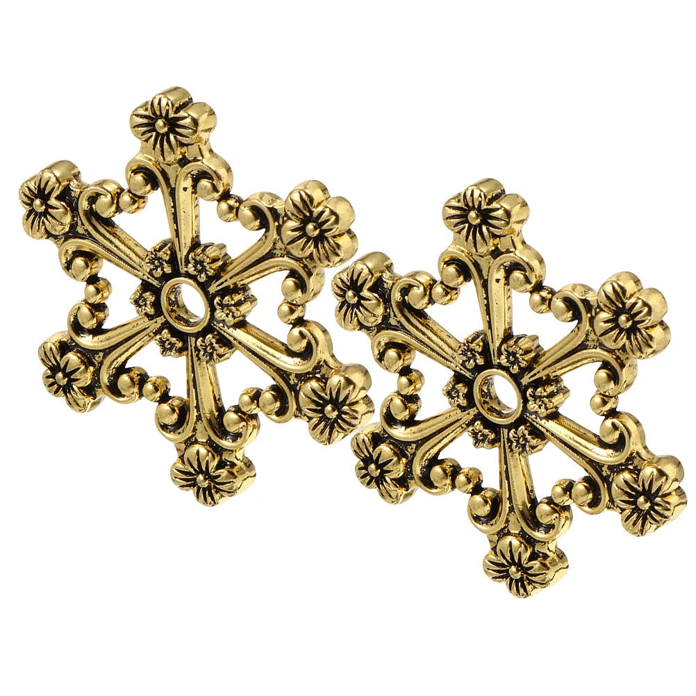 

2 Pcs Retro Winding Board Wire Organizing Plate Threading Threader Yarn Bobbin Zinc Alloy Cross Stitch Organizer