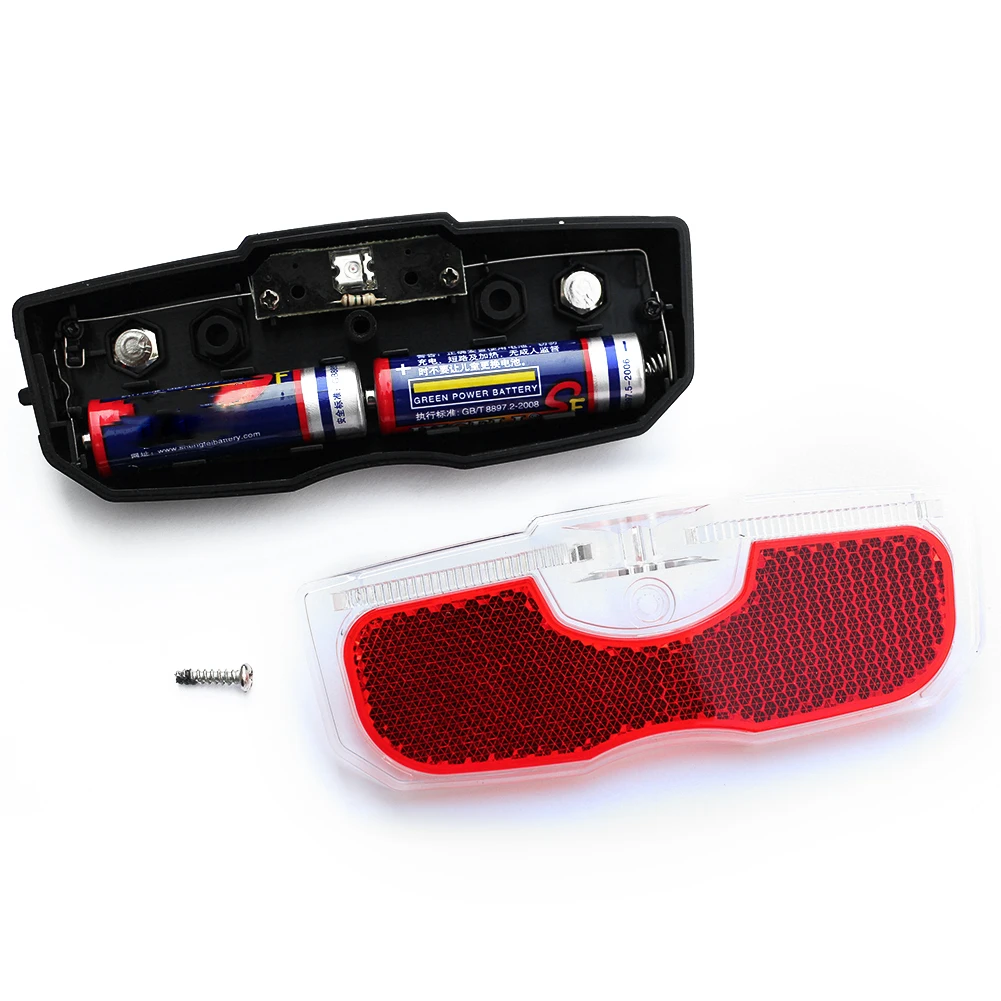 1-3pcs Bike Bicycle Rear Reflector Tail Light for Luggage Rack Battery Powered Reflective Taillight Bicycle Accessories