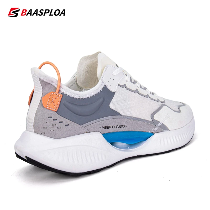 Baasploa Men Professional Running Shoes Breathable Sneakers Antiskid Mesh Sport Tennis Lightweight Male Walking Shoes 2023 New